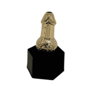 Troféu Erótico em Formato de Pênis | Dourado