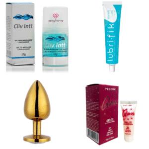Combo Anal Cliv Intt   | Dessensibilizante + Lubrificante + Plug + Gel Beijável
