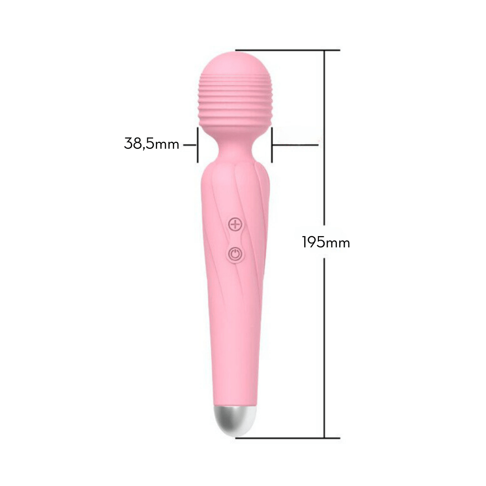 Massageador Varinha Mágica com 10 Modos de Vibração | 19,0 x 4,5 Cm | Cores Variadas - Imagem 9
