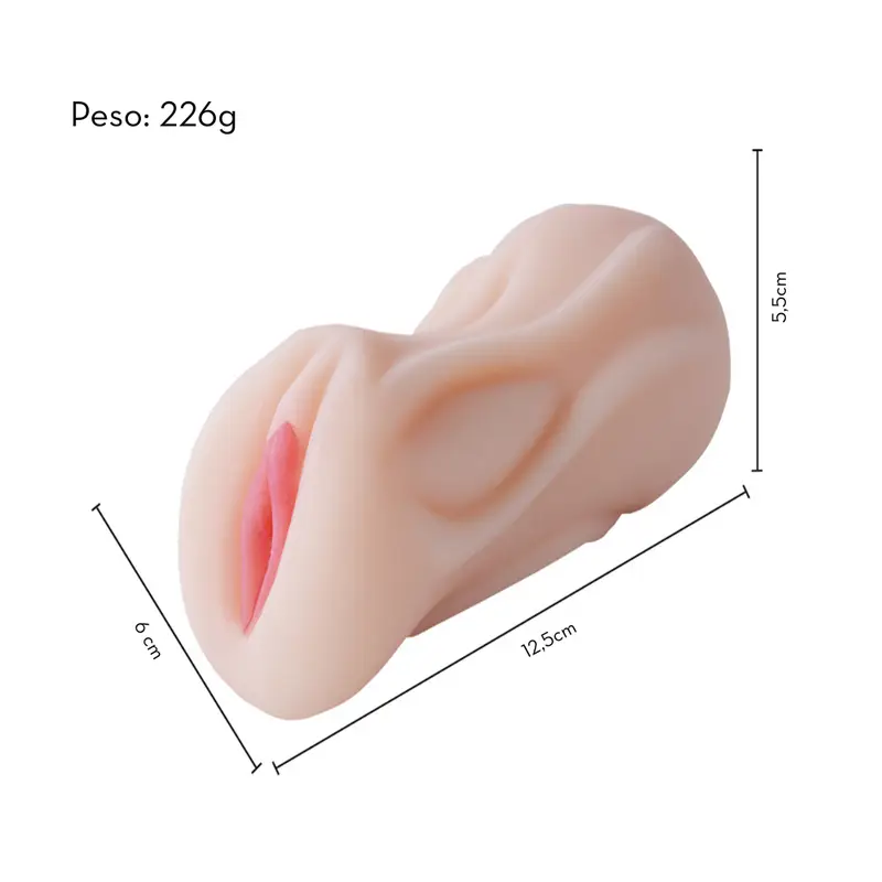 Masturbador Masculino Penetrável | Vagina | 12,5 X 6,0 cm - Imagem 3