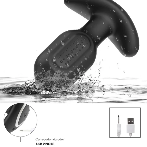 Plug Anal com Vibração por Aplicativo em Silicone com Rotação 360° | 9 Velocidades - Imagem 6