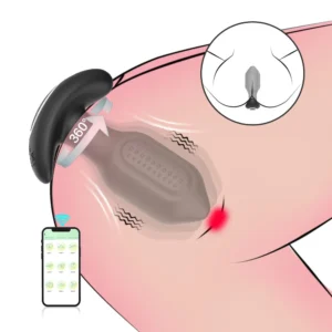 Plug Anal com Vibração por Aplicativo em Silicone com Rotação 360° | 9 Velocidades