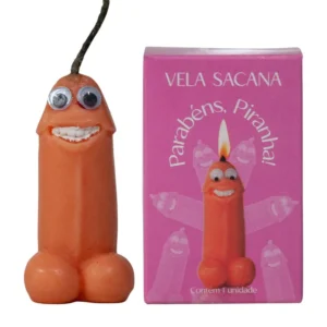 Vela em Formato de Penis 6×2,5cm