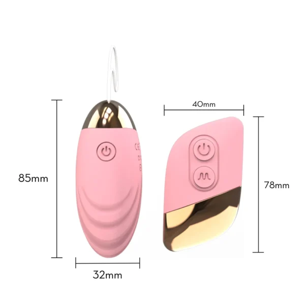 Sagan | Cápsula Vibratória Oval com Controle Remoto sem Fio | USB