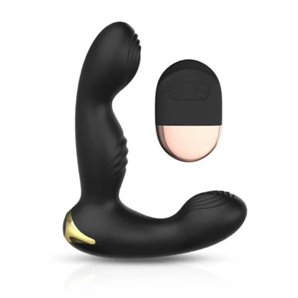 Massageador de Próstata com Estimulador de Testículos e Controle Remoto