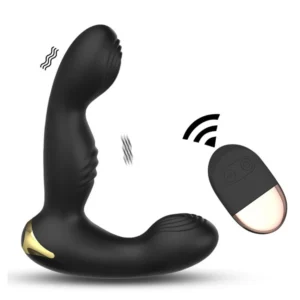 Massageador de Próstata com Estimulador de Testículos e Controle Remoto