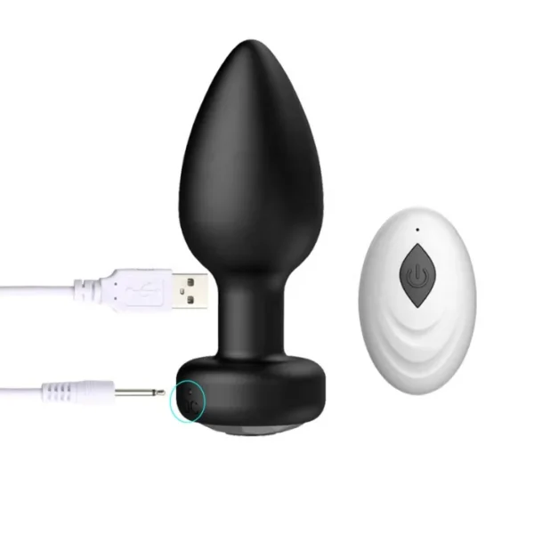 Plug Anal de Silicone com Vibro e Controle Remoto - Imagem 4