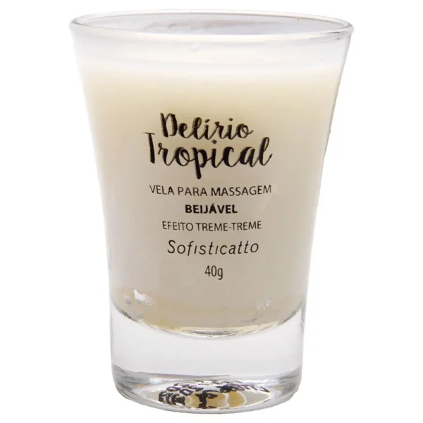 Vela Vibrante Beijável para Massagem sabor Pêssego 40gramas - Imagem 3