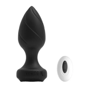 Plug Anal Vibratório em Silicone com Controle Remoto