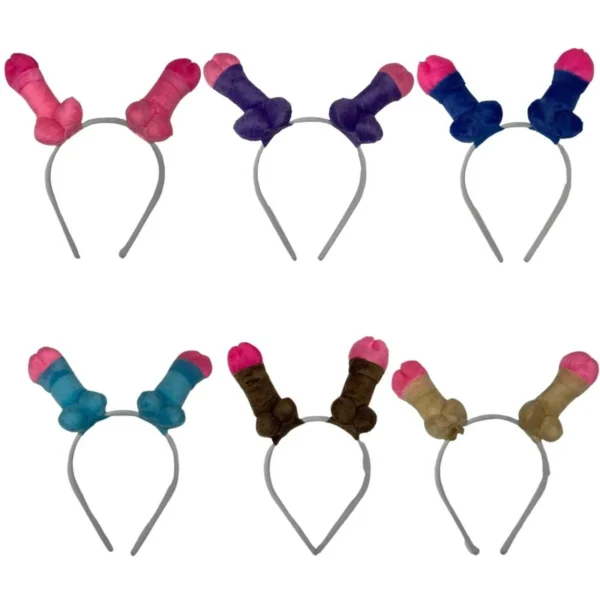 Tiara Personalizada com Dois Pênis | Cores Variadas