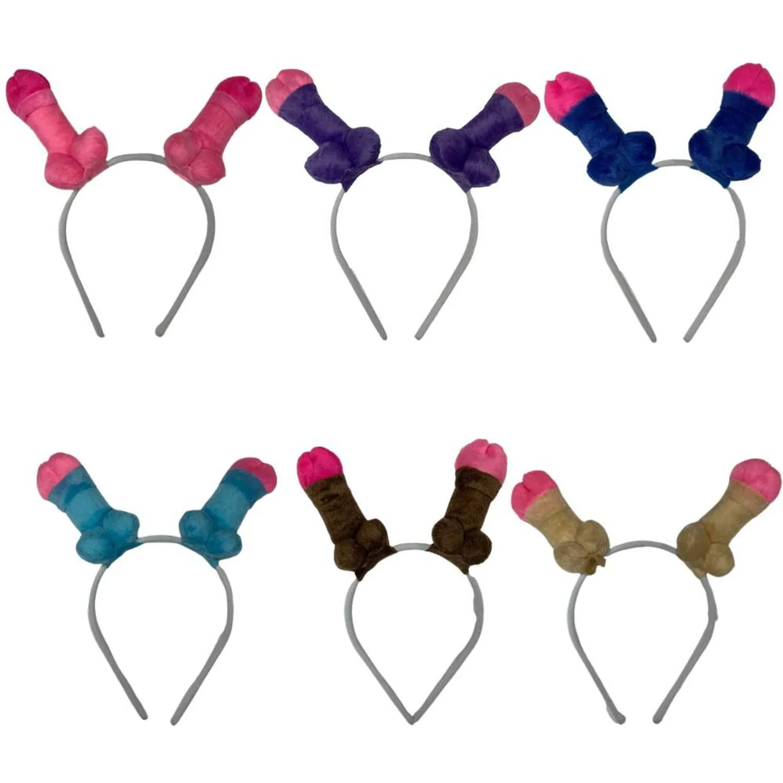 Tiara Personalizada com Dois Pênis | Cores Variadas