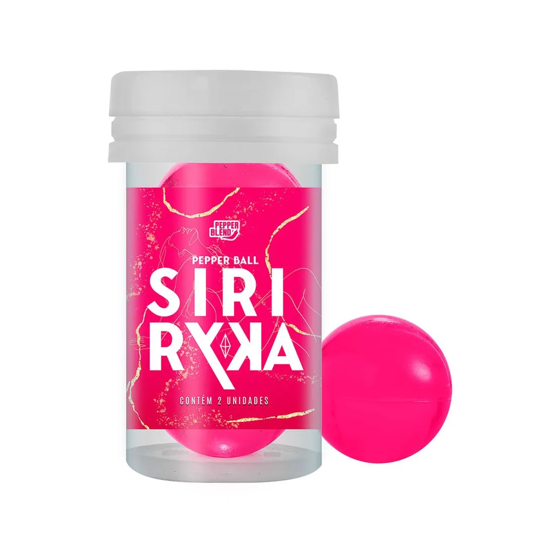 Siri Ryca | Pepper Ball Plus Excitante Feminino Esquenta, Gela e Vibra com 2 Unidades