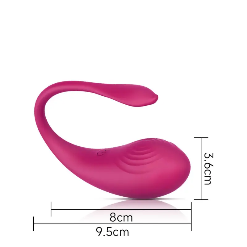 Vibrador de Casal 9 Modos de Vibração por Aplicativo | 9,5 x 4,0 | Roxo | USB - Imagem 5