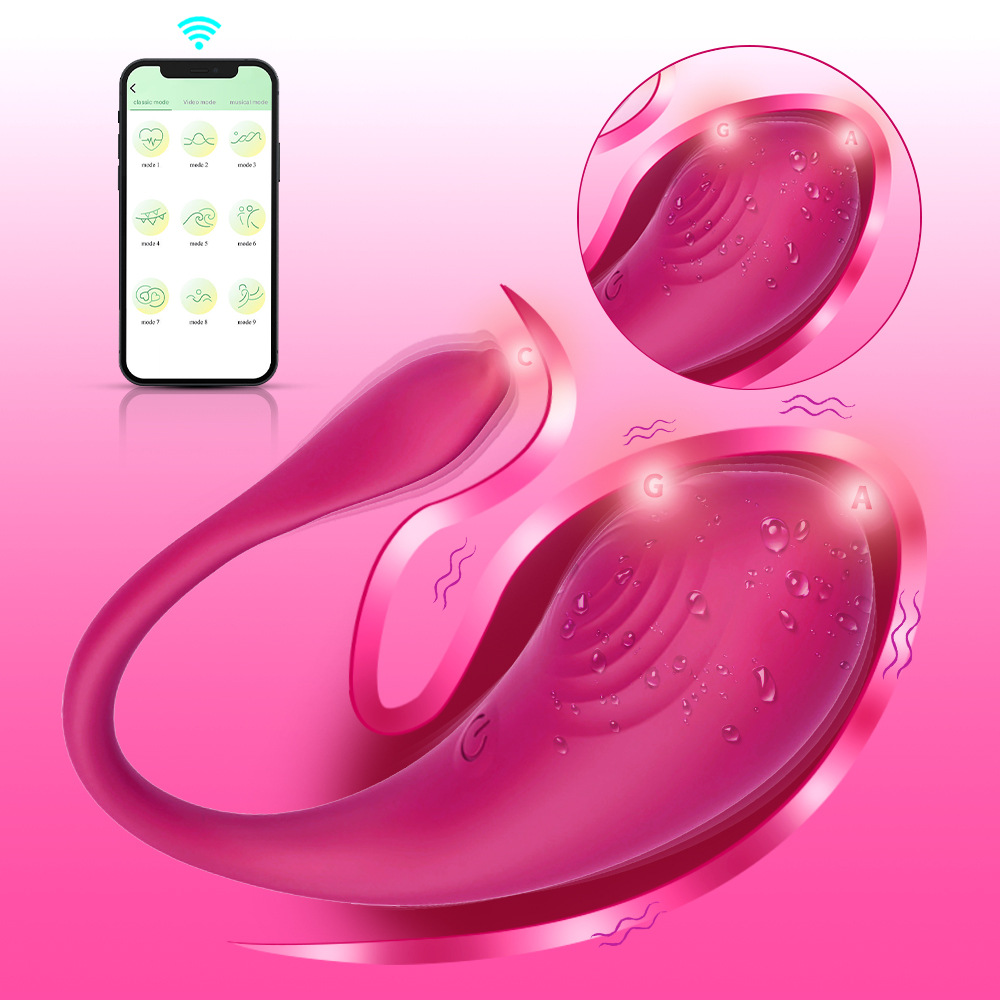 Vibrador de Casal 9 Modos de Vibração por Aplicativo | 9,5 x 4,0 | Roxo | USB - Imagem 4