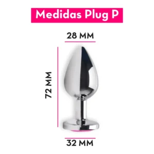 Plug Anal Pequeno com Jóia 6,5×2,5 | P