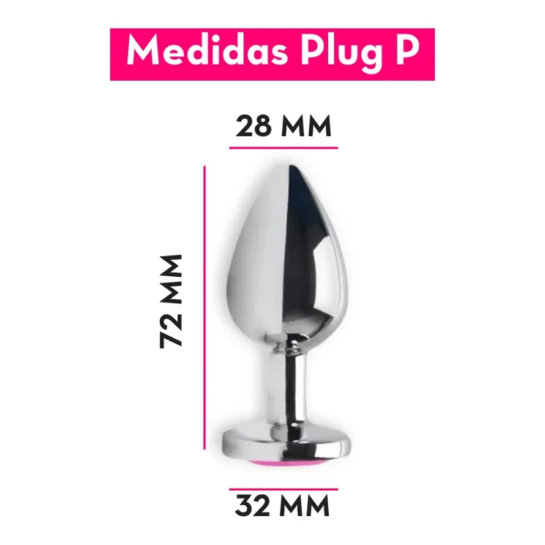 Plug Anal Pequeno com Jóia 6,5x2,5 | P