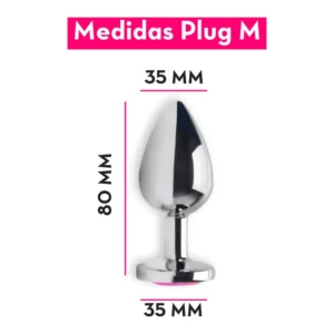 Plug Anal Médio com Joia 8 x 3,5 | M
