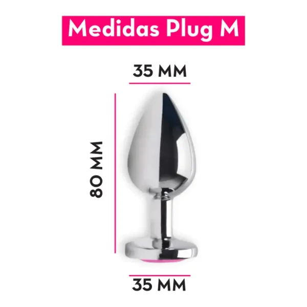 Plug Anal Médio com Joia 8 x 3,5 | M
