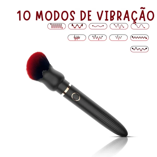 Vibrador em Formato de Pincel | 10 Modos de Vibração | 17x3 | USB - Imagem 4