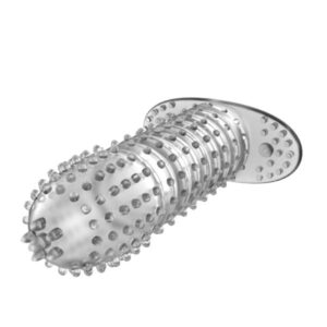 Capa Peniana Transparente com Nódulos Massageadores 13 x 3,5