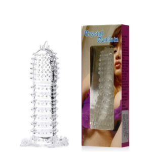 Capa Peniana com Saliências Massageadoras | 12,5 x 3 cm