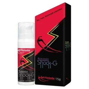 Shock G | Excitante Feminino Beijável Sabor Morango Hot 15ml