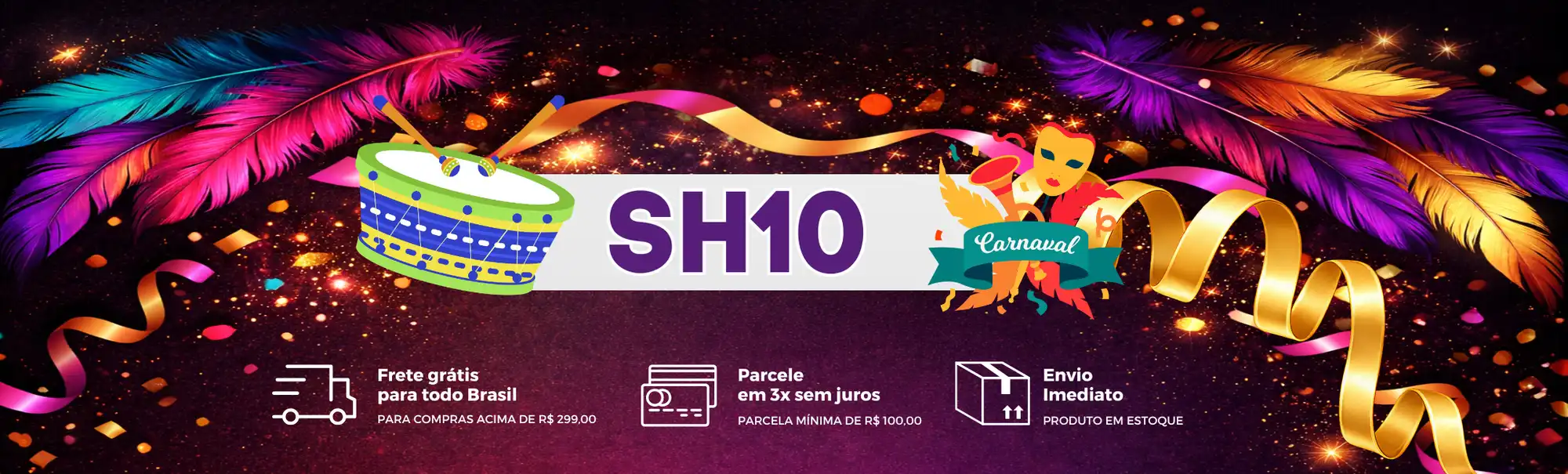 Banner para site de natal chamativo dourado e vermelho 1920 x 580 px 1200 x 518 px 1920 x 580