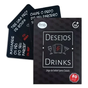 Desejos e Drinks | Jogo de Cartas | 50 cartas