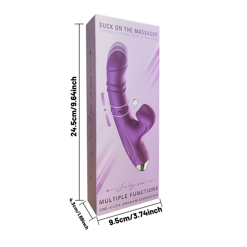 Vibrador Multifuncional com Esferas Rotativas com Movimento Vai e Vem e Vibroar | USB - Imagem 7